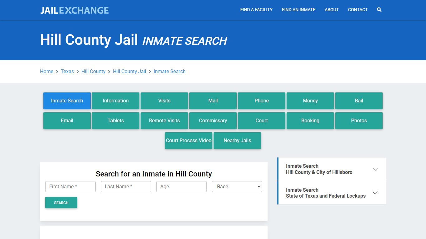 Hill County Jail, TX Inmate Search: Roster & Mugshots - Jail Exchange